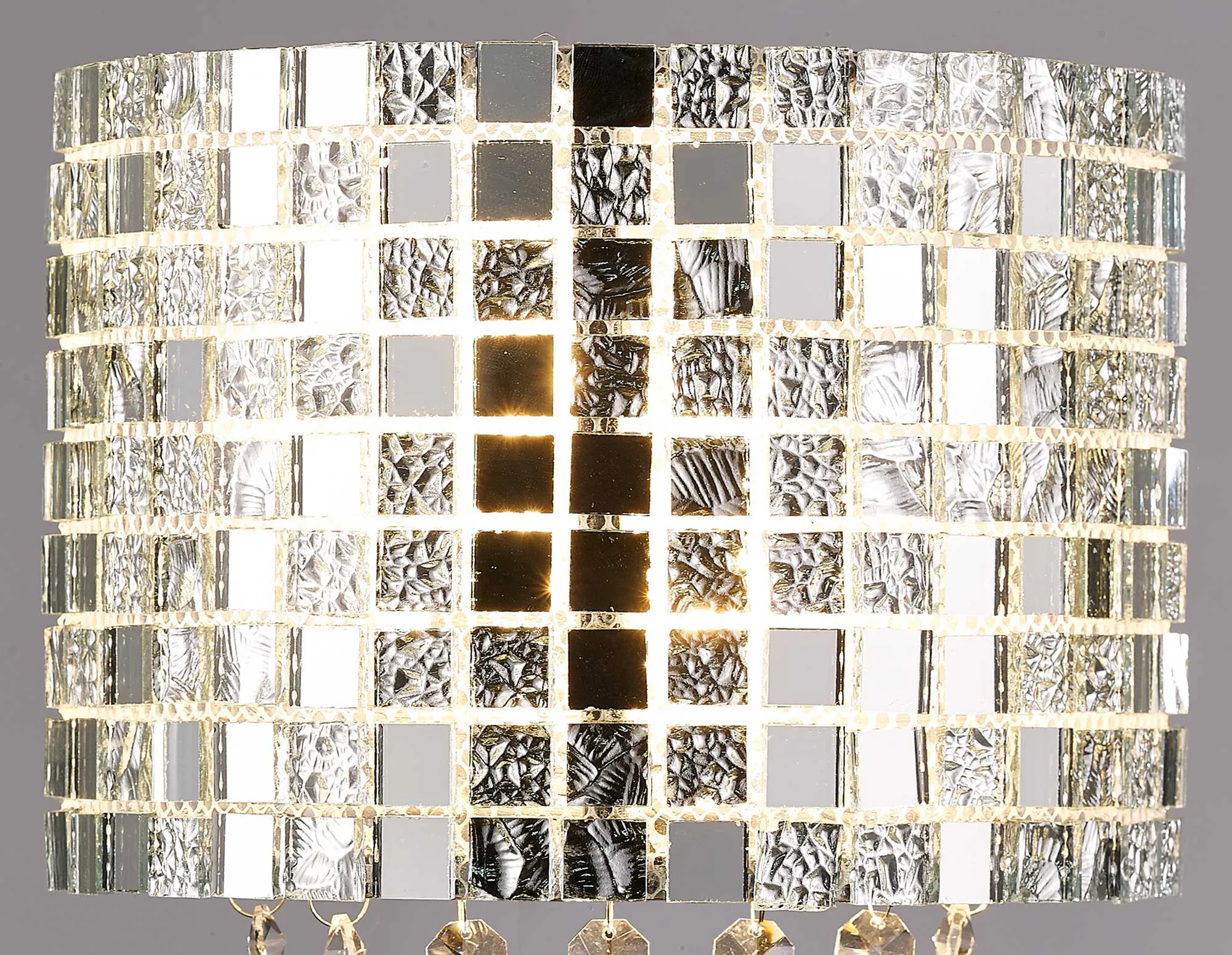 Camden Polished Chrome Crystal Wall Lights Diyas Flush Crystal Wall Lights